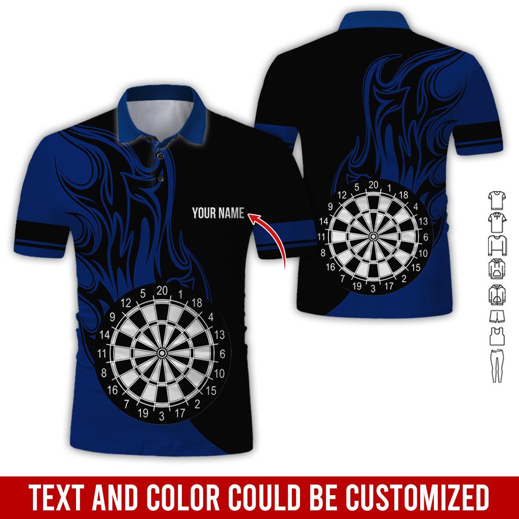 Customized Name Darts Polo Shirt, Personalized Name Darts Team Uniforms Polo Shirt For Men - Perfect Gift For Darts Lovers, Darts Players - Amzanimalsgift
