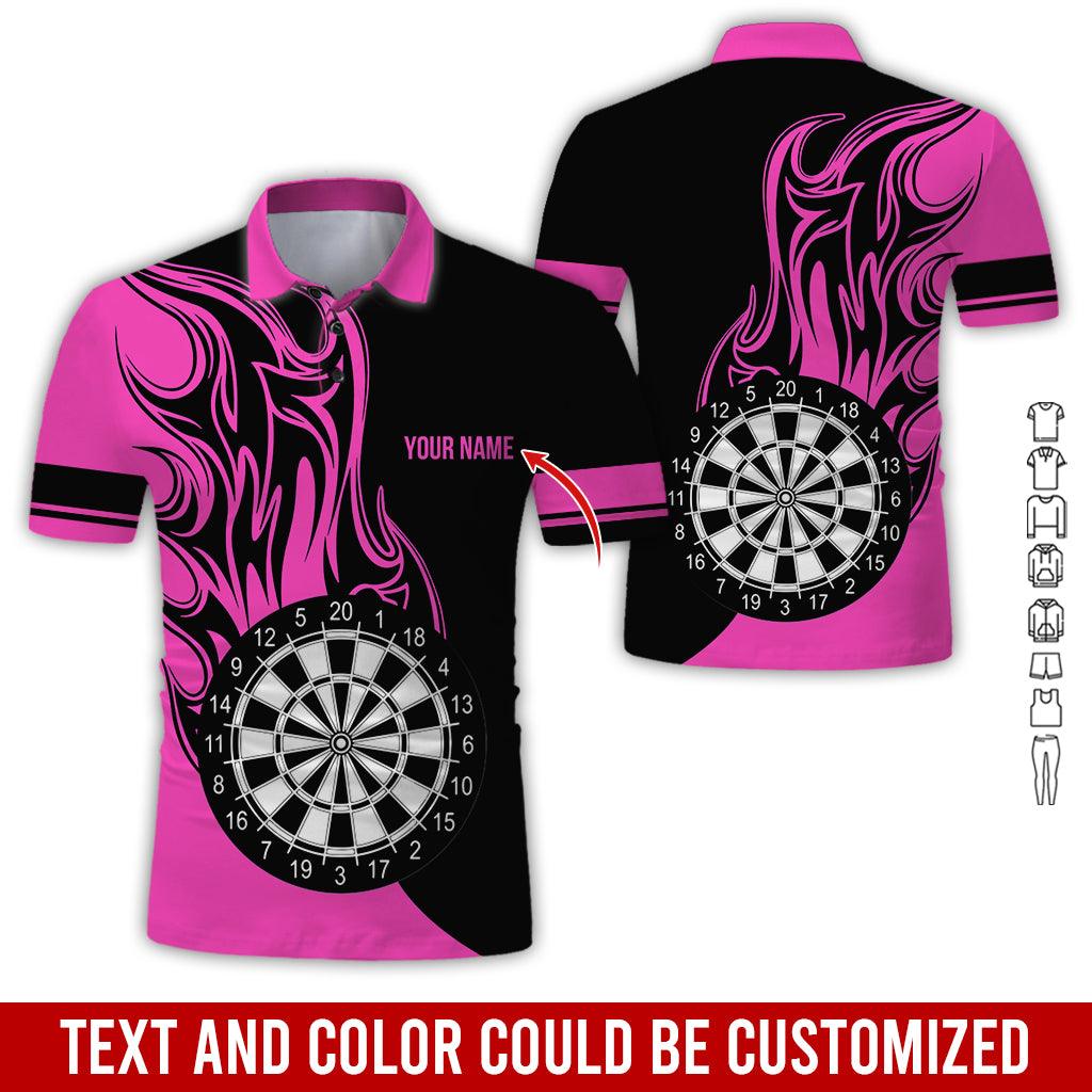 Customized Name Darts Polo Shirt, Personalized Name Darts Team Uniforms Polo Shirt For Men - Perfect Gift For Darts Lovers, Darts Players - Amzanimalsgift