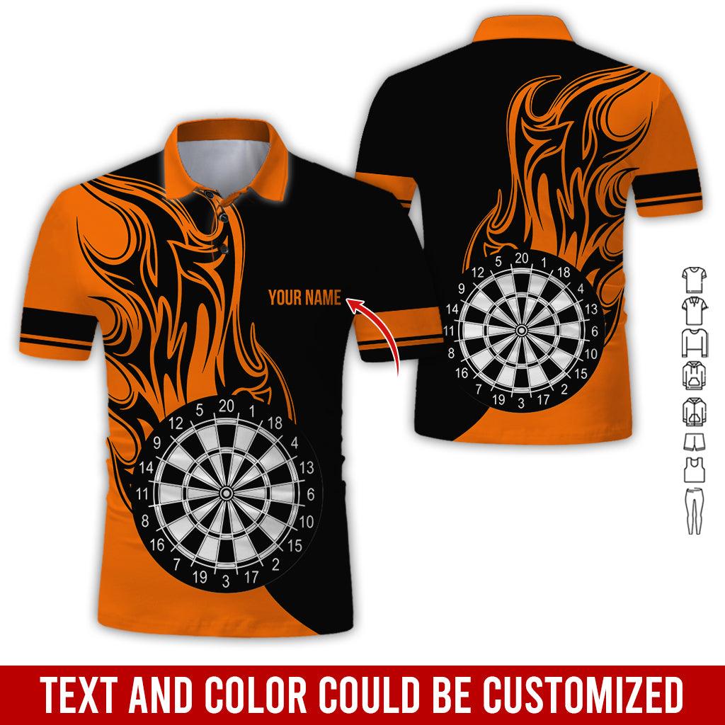 Customized Name Darts Polo Shirt, Personalized Name Darts Team Uniforms Polo Shirt For Men - Perfect Gift For Darts Lovers, Darts Players - Amzanimalsgift