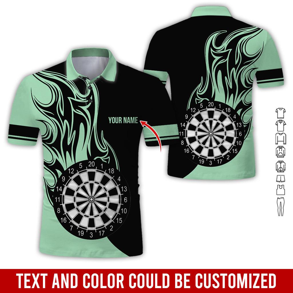 Customized Name Darts Polo Shirt, Personalized Name Darts Team Uniforms Polo Shirt For Men - Perfect Gift For Darts Lovers, Darts Players - Amzanimalsgift