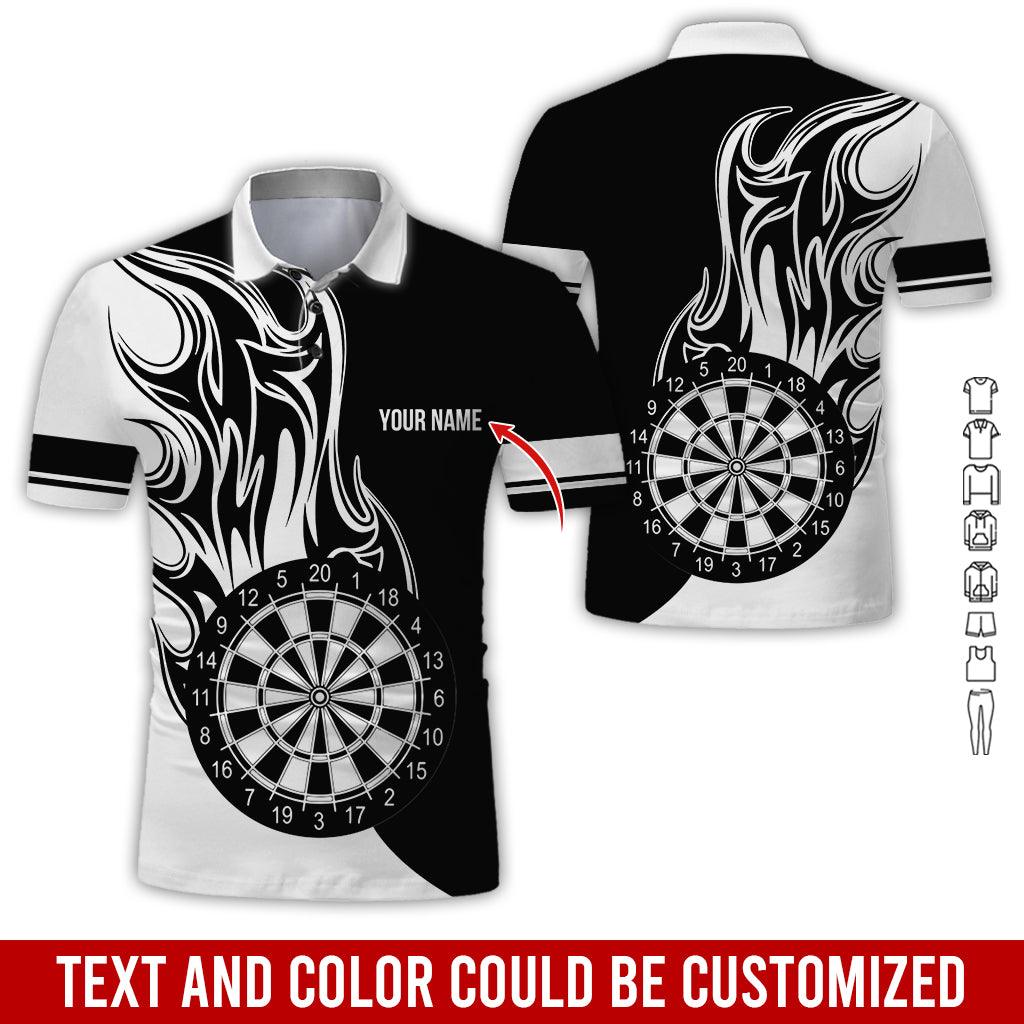 Customized Name Darts Polo Shirt, Personalized Name Darts Team Uniforms Polo Shirt For Men - Perfect Gift For Darts Lovers, Darts Players - Amzanimalsgift