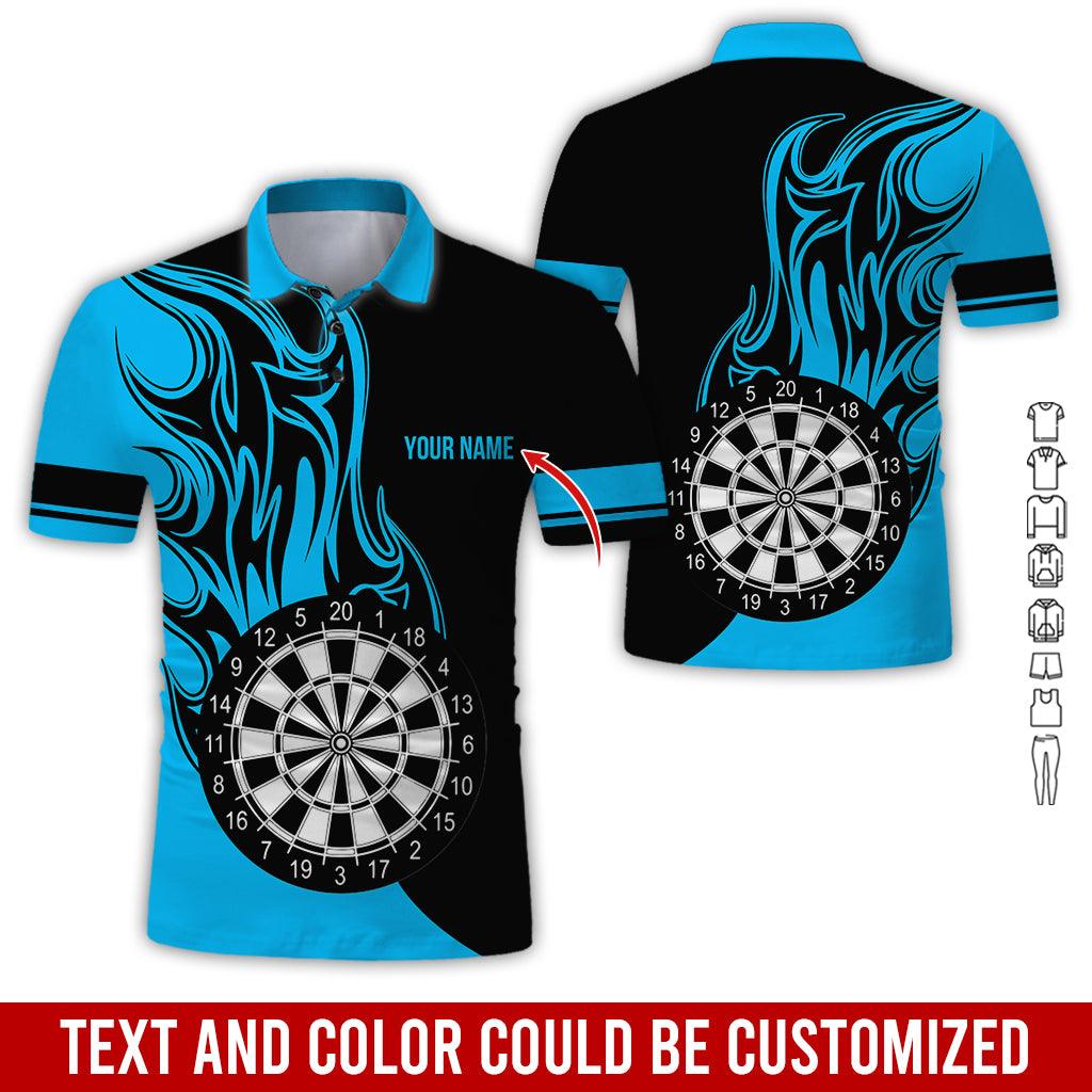 Customized Name Darts Polo Shirt, Personalized Name Darts Team Uniforms Polo Shirt For Men - Perfect Gift For Darts Lovers, Darts Players - Amzanimalsgift