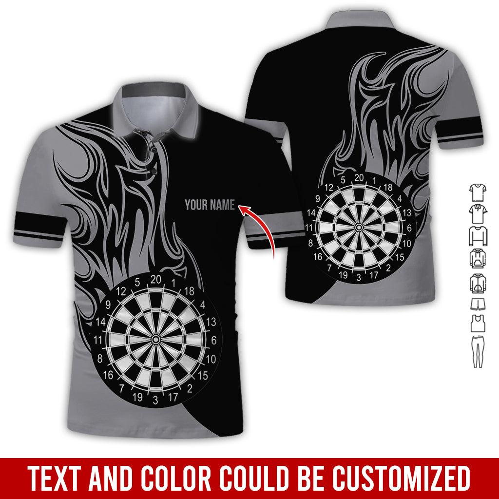 Customized Name Darts Polo Shirt, Personalized Name Darts Team Uniforms Polo Shirt For Men - Perfect Gift For Darts Lovers, Darts Players - Amzanimalsgift