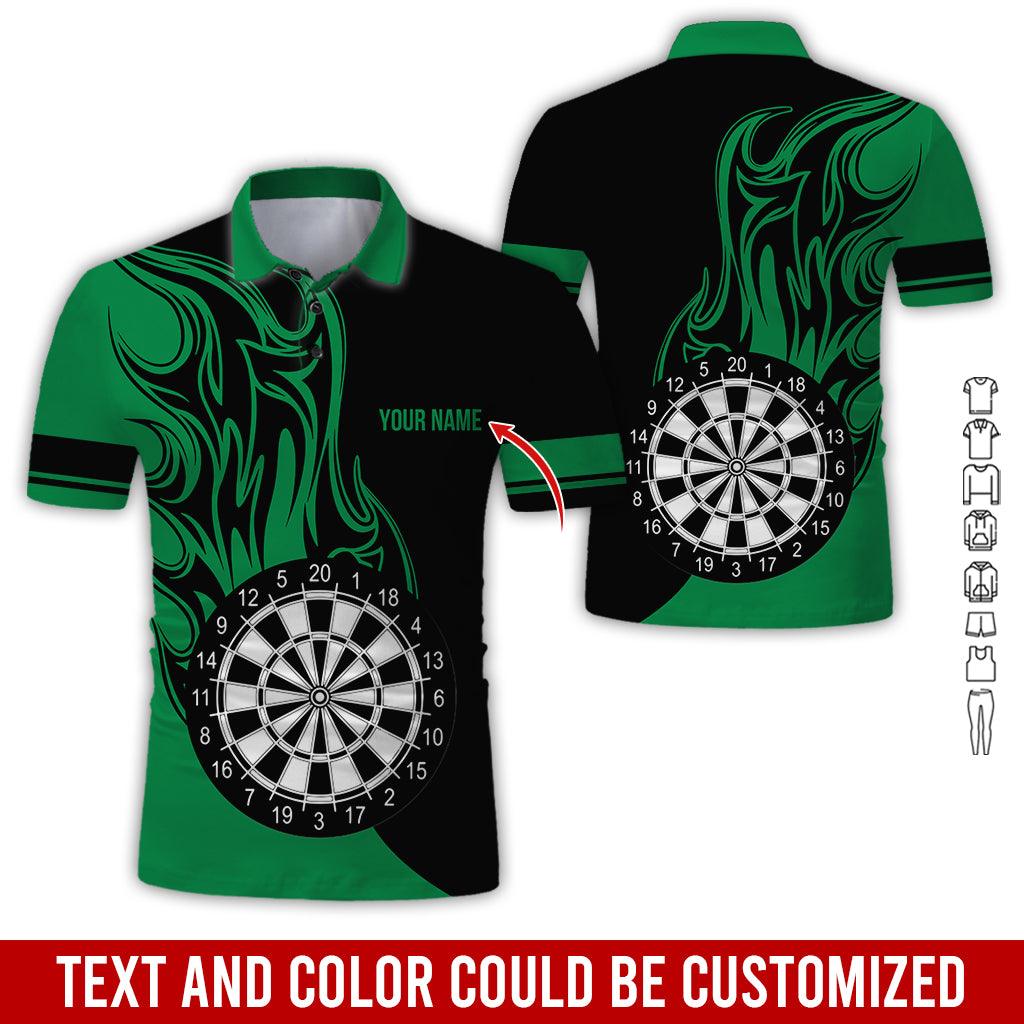 Customized Name Darts Polo Shirt, Personalized Name Darts Team Uniforms Polo Shirt For Men - Perfect Gift For Darts Lovers, Darts Players - Amzanimalsgift