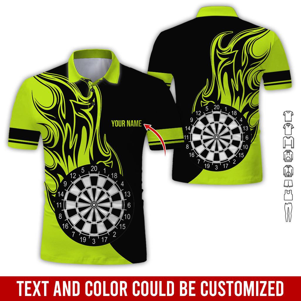 Customized Name Darts Polo Shirt, Personalized Name Darts Team Uniforms Polo Shirt For Men - Perfect Gift For Darts Lovers, Darts Players - Amzanimalsgift