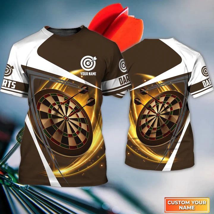 Customized Name Darts T Shirt, Darts Lighting Personalized Name Darts T Shirt For Men - Gift For Darts Lovers, Darts Team Players - Amzanimalsgift