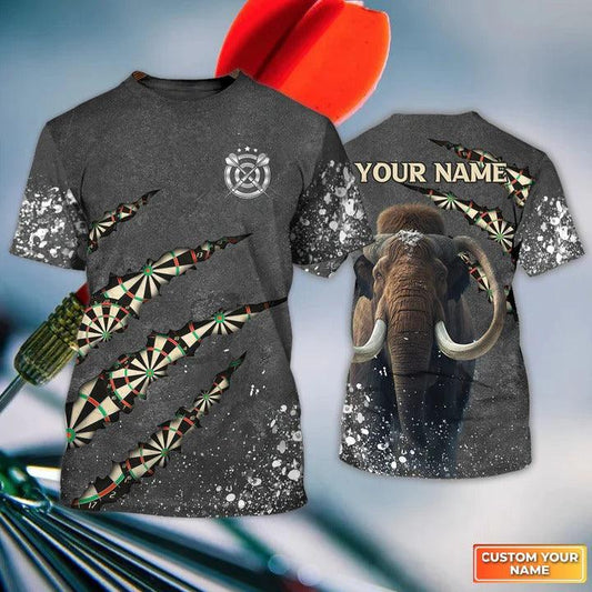 Customized Name Darts T Shirt, Mamut Darts Personalized Name Darts T Shirt For Men - Gift For Darts Lovers, Darts Team Players, Mamut Lovers - Amzanimalsgift