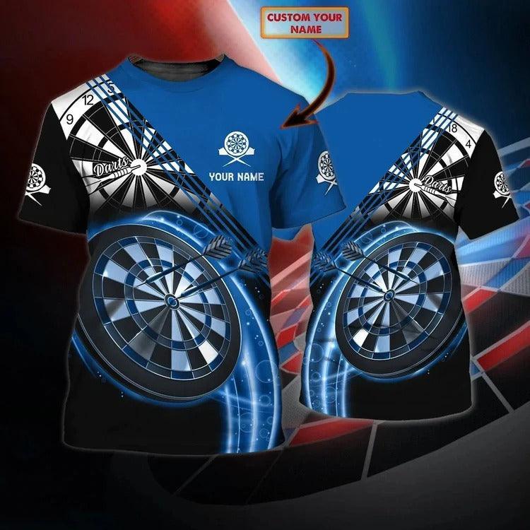 Customized Name Darts T Shirt, Personalized Name Darts T Shirt For Men - Perfect Gift For Darts Lovers, Darts Players - Amzanimalsgift