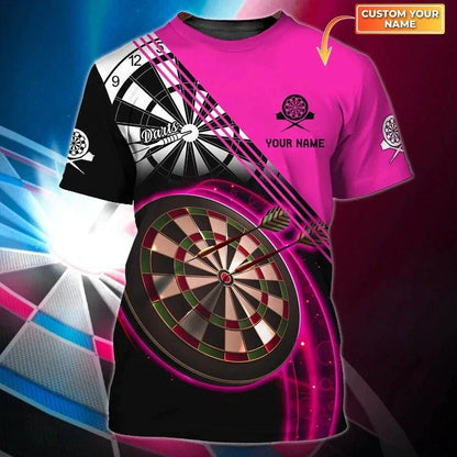 Customized Name Darts T Shirt, Personalized Name Darts T Shirt For Men - Perfect Gift For Darts Lovers, Darts Players - Amzanimalsgift