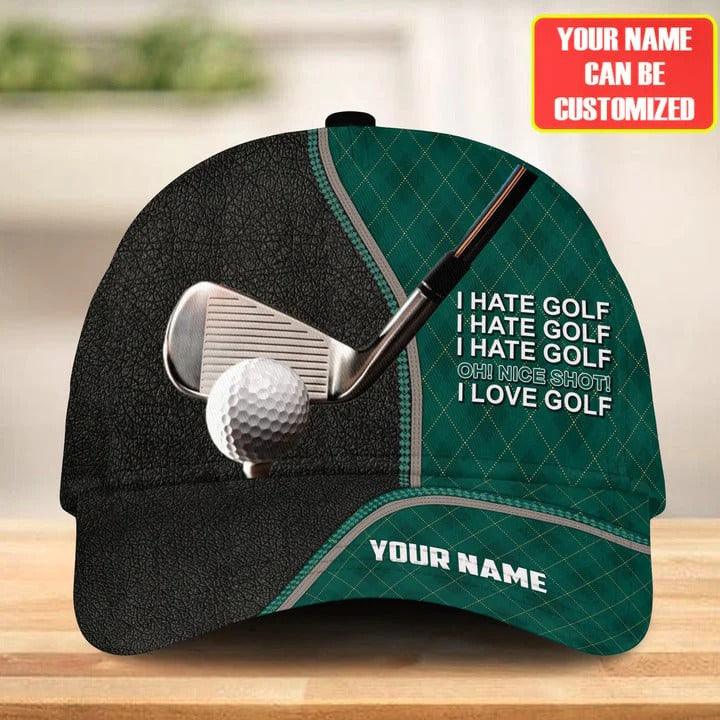Customized Name Golf Classic Cap, Personalized Name Golf Classic Cap, Love Golf Funny Hat For Men - Perfect Gift For Golf Lovers, Golfers - Amzanimalsgift