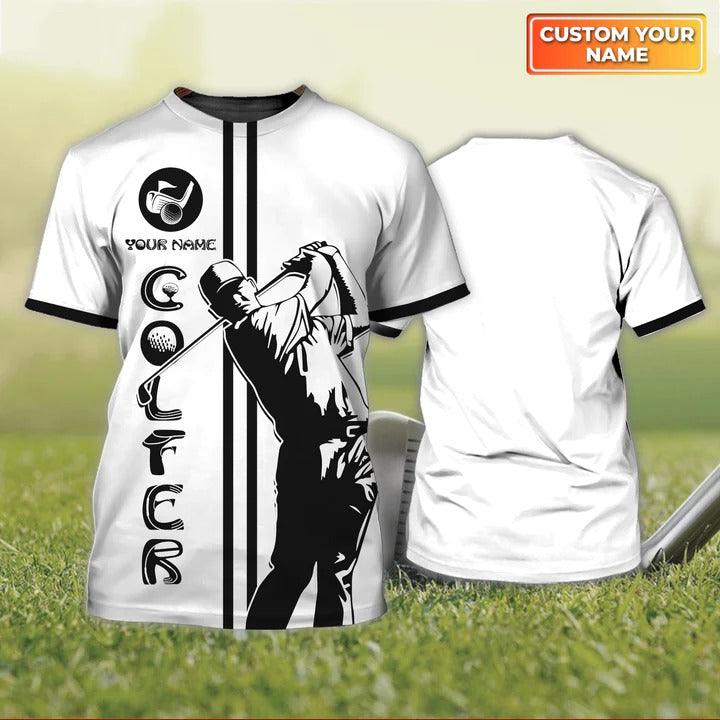Customized Name Golf T Shirt, Golfer Personalized Name Golf T Shirt For Men - Perfect Gift For Golf Lovers, Golfers - Amzanimalsgift