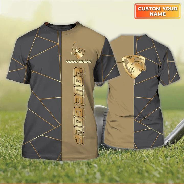 Customized Name Golf T Shirt, Personalized Name Golf T Shirt For Men - Perfect Gift For Golf Lovers, Golfers - Amzanimalsgift