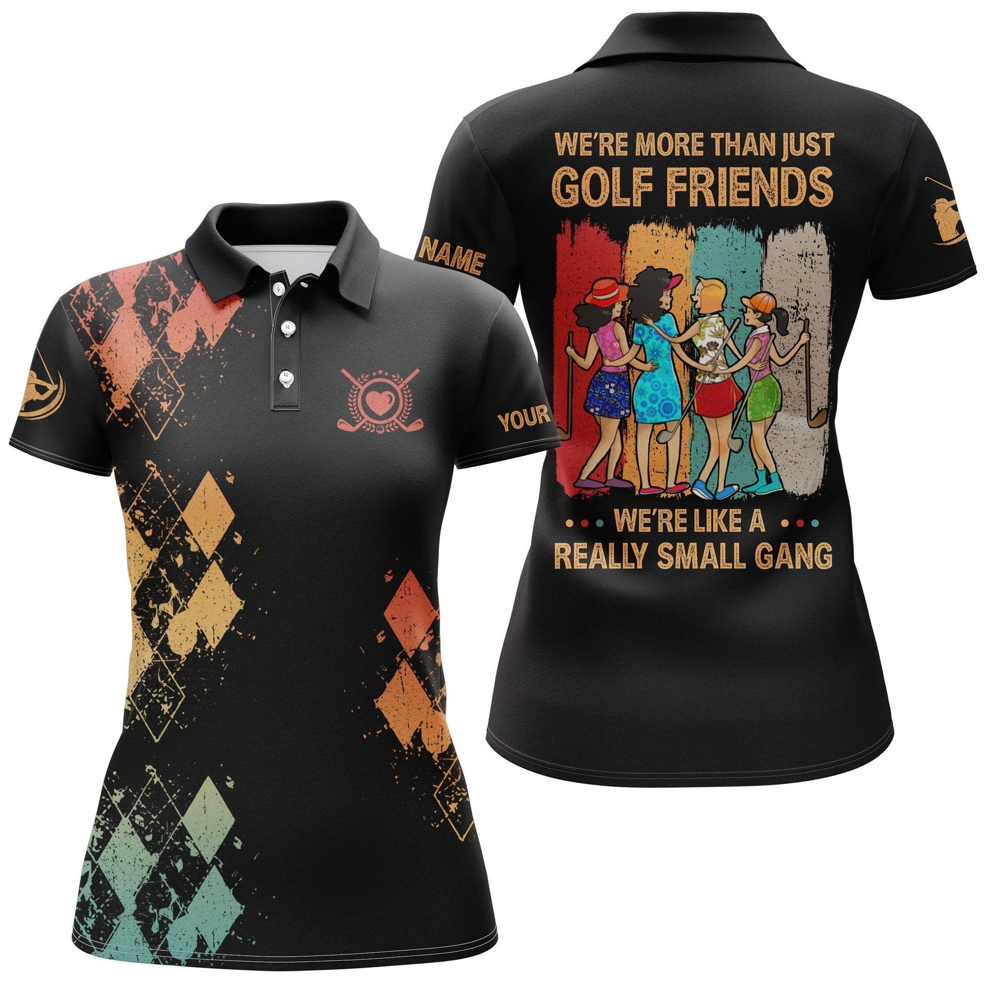 Customized Name Golf Women Polo Shirts, Personalized We're More Than Just Golf Friends Polo Shirts - Perfect Gift For Golf Lovers, Golfers - Amzanimalsgift