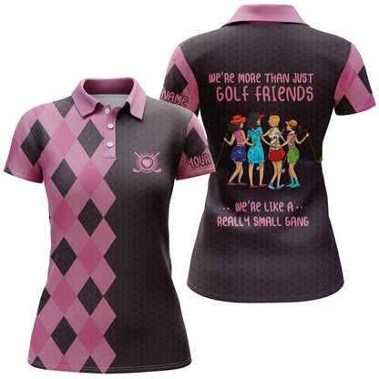 Customized Name Golf Women Polo Shirts - Personalized We're More Than Just Golf Friends Polo Shirts - Perfect Gift For Ladies, Golfers, Golf Lovers - Amzanimalsgift