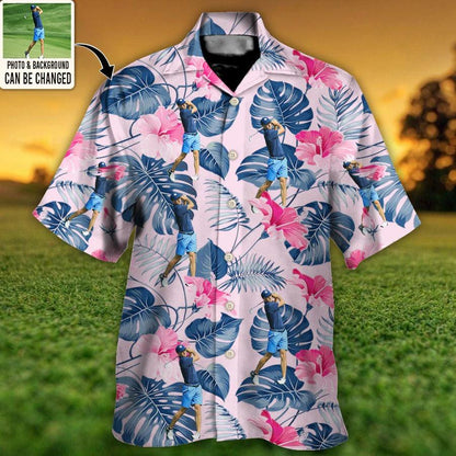 Customized Photo Golf Hawaiian Shirts For Summer, Golf You Want Tropical Summer Custom Photo Hawaiian Shirt - Perfect Gift For Men, Golf Lovers, Golfers - Amzanimalsgift