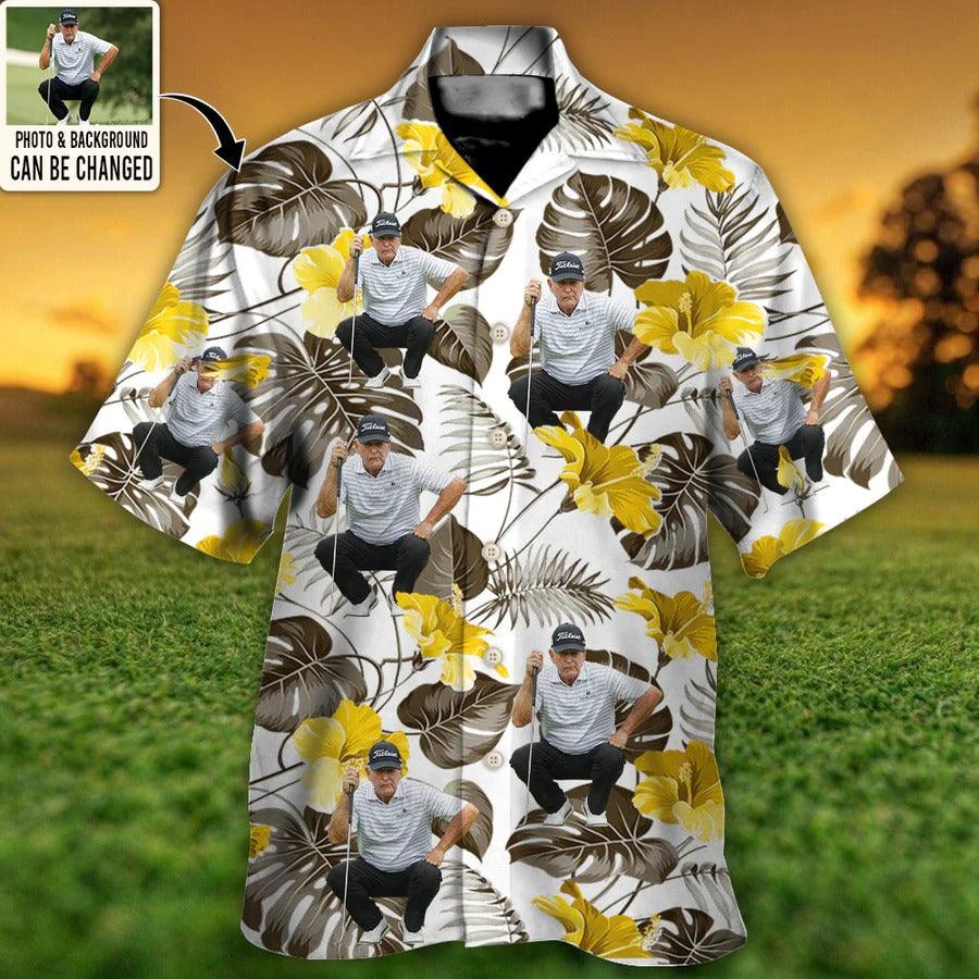 Customized Photo Golf Hawaiian Shirts For Summer, Golf You Want Tropical Summer Custom Photo Hawaiian Shirt - Perfect Gift For Men, Golf Lovers, Golfers - Amzanimalsgift