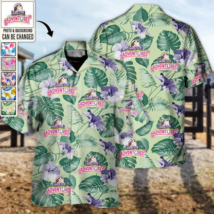 Customized Photo Horse Hawaiian Shirt For Summer - Horse Club You Want Tropical Style Custom Photo Hawaiian Shirt - Perfect Gift For Men, Horse Lovers - Amzanimalsgift