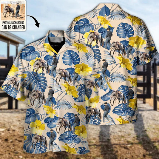 Customized Photo Horse Hawaiian Shirts For Summer - Horse Trainer You Want Tropical Style Personalized Hawaiian Shirt - Perfect Gift For Men, Horse Racing Lovers - Amzanimalsgift