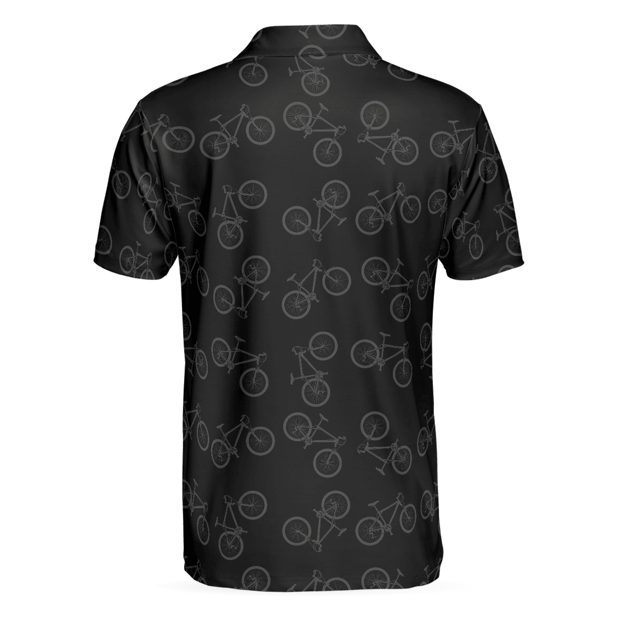 Cycling Golden Heartbeat Polo Shirt, Black Cycling Shirt For Cyclists, Thoughtful Gift Idea For Sport Lovers - Amzanimalsgift