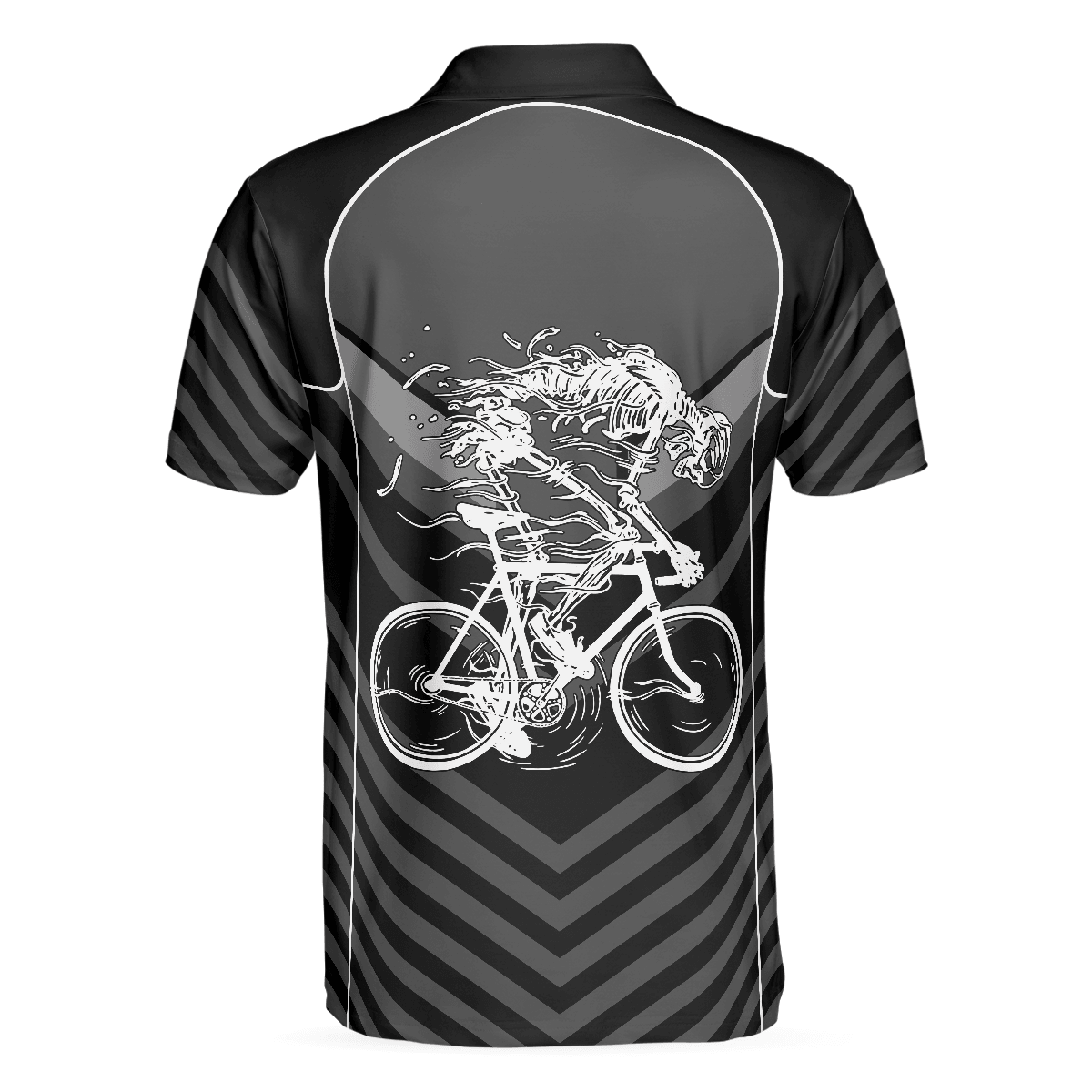 Cycling Men Polo Shirt - I Am The Engine Cycling Polo Shirt, Skeleton Cyclist Polo Shirt, Best Cycling Shirt For Men - Amzanimalsgift
