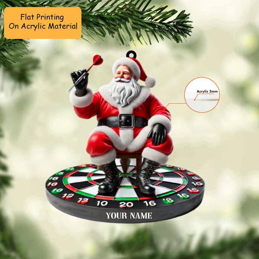 Personalized Dart Board Holding Pins Acrylic Ornament, Dart Keychain, Car Ornament, Christmas Ornament Gifts