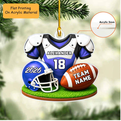 Personalized American Football Christmas Ornament, American Football Things, Custom Ornament Christmas Gift, Keychain American Football, Car Ornament American Football