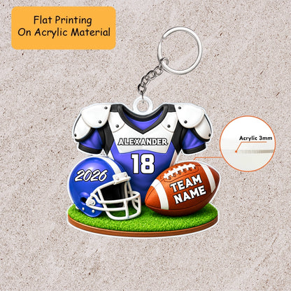 Personalized American Football Christmas Ornament, American Football Things, Custom Ornament Christmas Gift, Keychain American Football, Car Ornament American Football