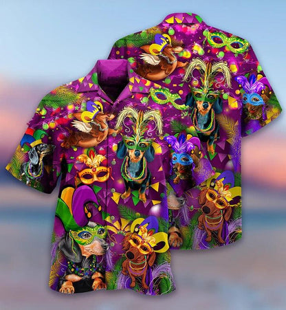 Dachshund Aloha Hawaii Shirt - Dachshund Dogs Prom King And Queen Hawaiian Shirt For Summer - Perfect Gift For Dog Lovers, Friend, Family - Amzanimalsgift