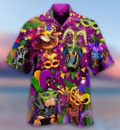 Dachshund Aloha Hawaii Shirt - Dachshund Dogs Prom King And Queen Hawaiian Shirt For Summer - Perfect Gift For Dog Lovers, Friend, Family - Amzanimalsgift