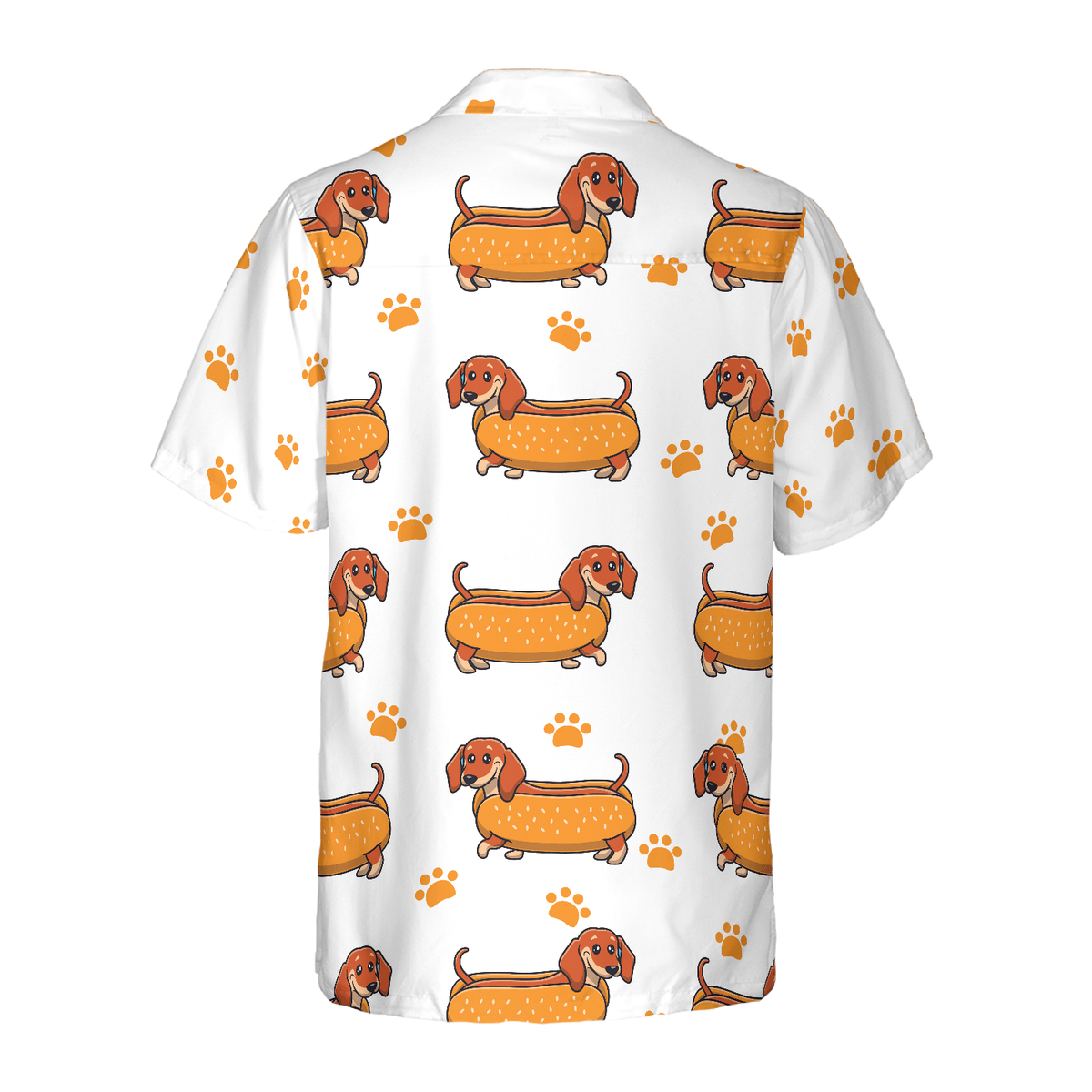 Dachshund Hawaiian Shirt, Real Hotdog Dachshund Aloha Shirt For Men - Perfect Gift For Dachshund Lovers, Husband, Boyfriend, Friend, Family - Amzanimalsgift