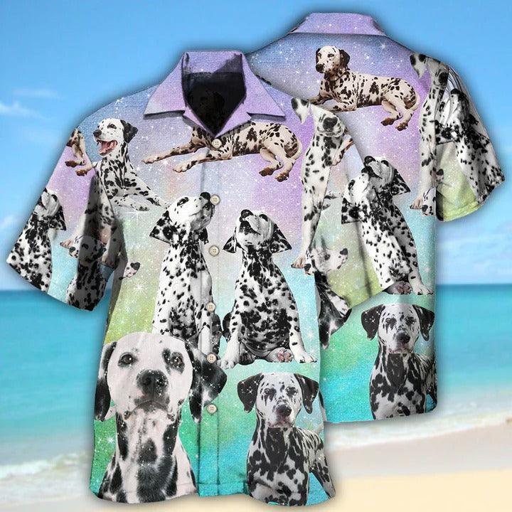 Dalmatian Aloha Hawaii Shirt - Dog Galaxy Lovely Style Hawaiian Shirt For Summer - Perfect Gift For Dog Lovers, Friend, Family - Amzanimalsgift
