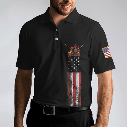 Dark Theme 8-ball Short Sleeve Wet Paint Skull Billiards Polo Shirt, American Flag Billiards Shirt For Men, Polo Shirt Gift For Men, Gift For Billards Lovers - Amzanimalsgift