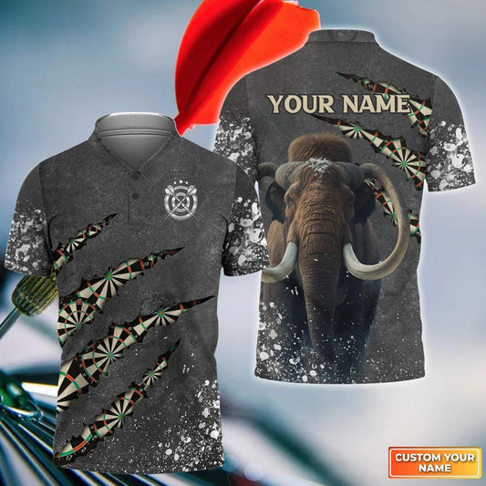 Dart Men Polo Shirt Custom Name - Mamut Personalized Polo Shirt For Dart Team Player Tad Mid Polo Shirt For Men, Darts Lovers, Friend, Family - Amzanimalsgift