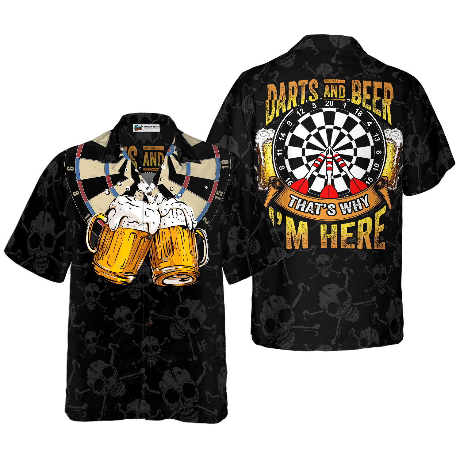 Darts And Beer Hawaiian Shirt, Colorful Summer Aloha Shirt For Men Women, Gift For Friend, Team, Family, Darts Beer Lovers - Amzanimalsgift