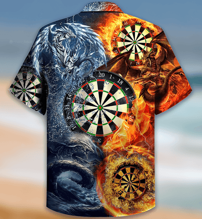 Darts Dragon Aloha Hawaiian Shirt For Summer, Dragon Ice And Fire Love Life Style Hawaiian Shirts Outfit For Men Women, Dragon Lovers - Amzanimalsgift