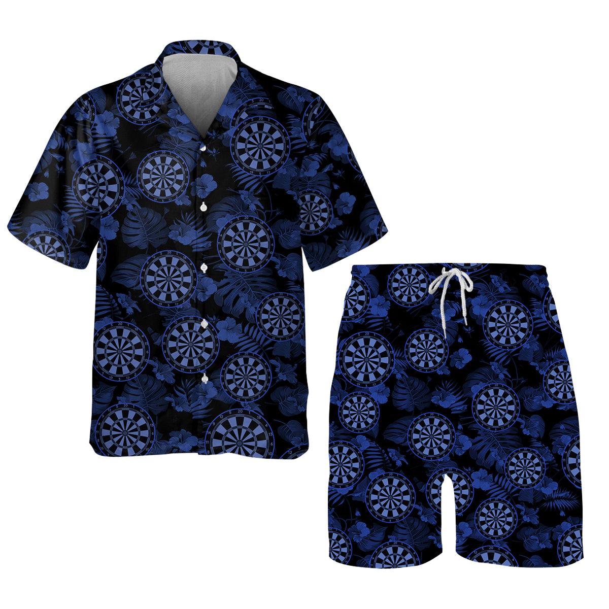 Darts Hawaiian Shirt, Blue Darts Hawaiian Shirts For Team Uniforms - Gift For Darts Lovers, Darts Players Uniforms - Amzanimalsgift
