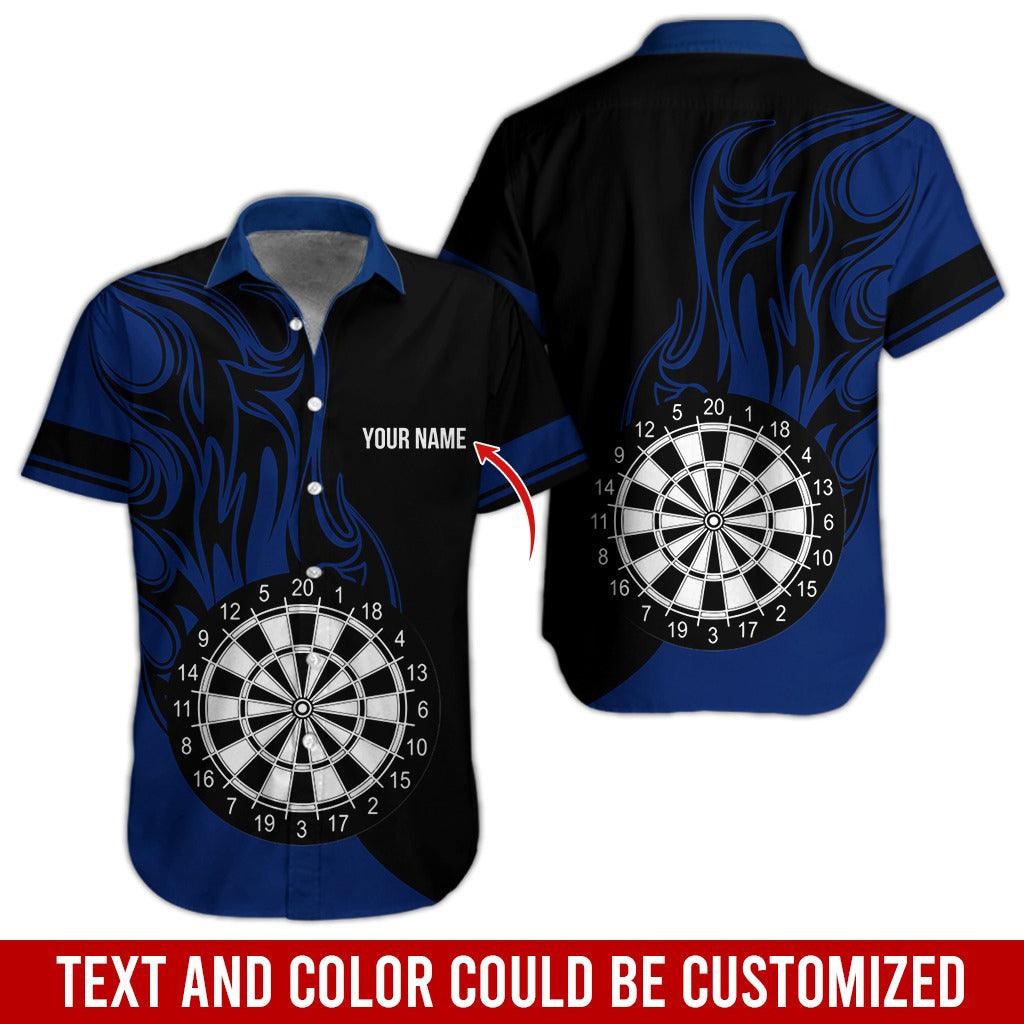 Darts Hawaiian Shirt Custom Name, Dart Fire Uniforms Personalized Aloha Hawaiian Shirts For Summer - Gift For Darts Lovers, Friend, Family - Amzanimalsgift