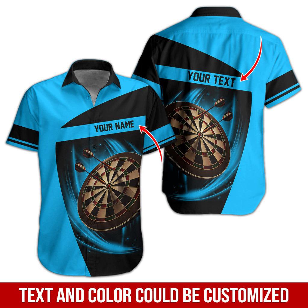 Darts Hawaiian Shirt Custom Name, Dartboard Uniforms Personalized Aloha Hawaiian Shirts - Gift For Darts Lovers, Friend, Family - Amzanimalsgift
