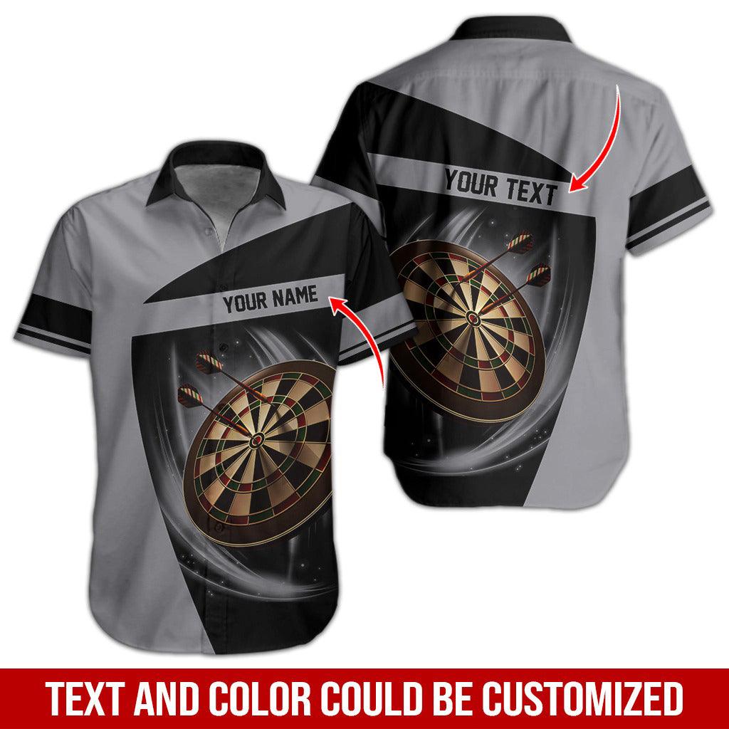 Darts Hawaiian Shirt Custom Name, Dartboard Uniforms Personalized Aloha Hawaiian Shirts - Gift For Darts Lovers, Friend, Family - Amzanimalsgift
