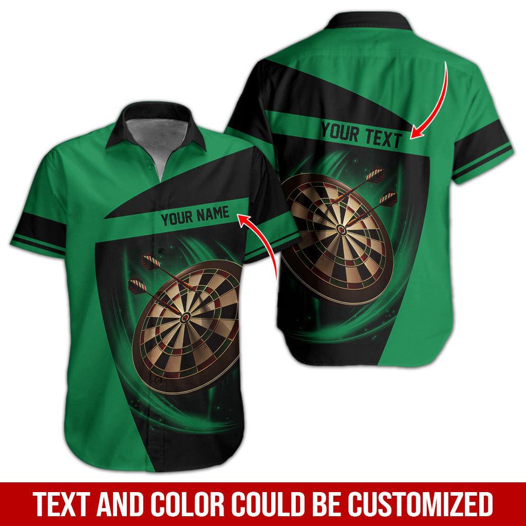 Darts Hawaiian Shirt Custom Name, Dartboard Uniforms Personalized Aloha Hawaiian Shirts - Gift For Darts Lovers, Friend, Family - Amzanimalsgift