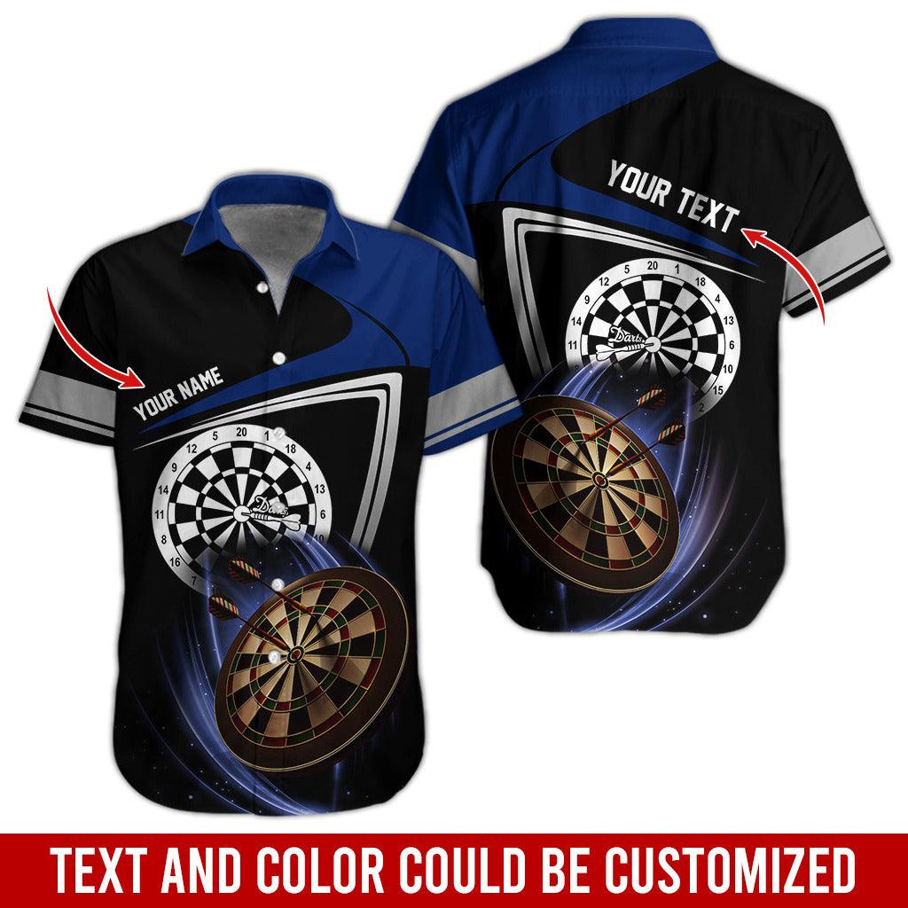 Darts Hawaiian Shirt Custom Name, Dartboard Uniforms Personalized Aloha Hawaiian Shirts - Gift For Darts Lovers, Friend, Family - Amzanimalsgift