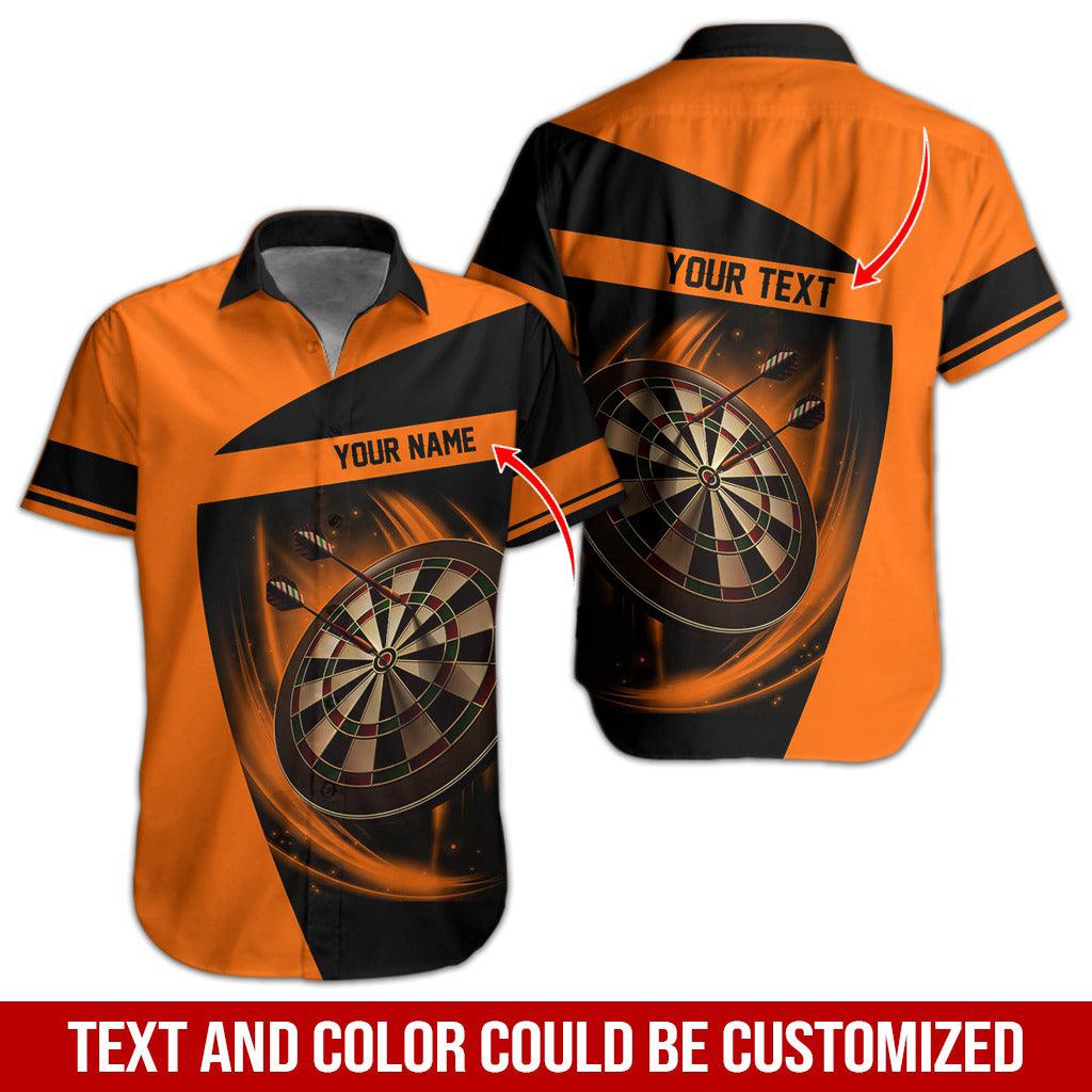Darts Hawaiian Shirt Custom Name, Dartboard Uniforms Personalized Aloha Hawaiian Shirts - Gift For Darts Lovers, Friend, Family - Amzanimalsgift