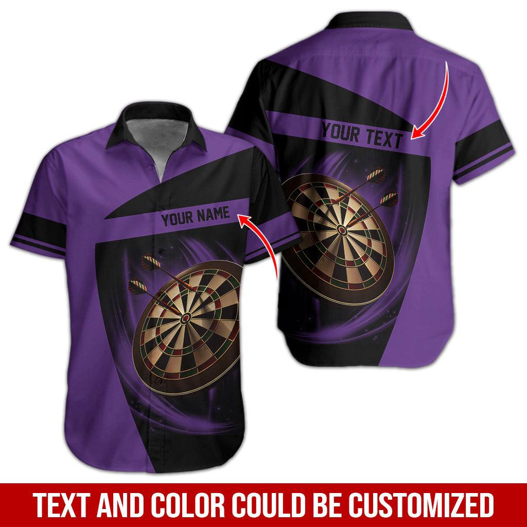 Darts Hawaiian Shirt Custom Name, Dartboard Uniforms Personalized Aloha Hawaiian Shirts - Gift For Darts Lovers, Friend, Family - Amzanimalsgift