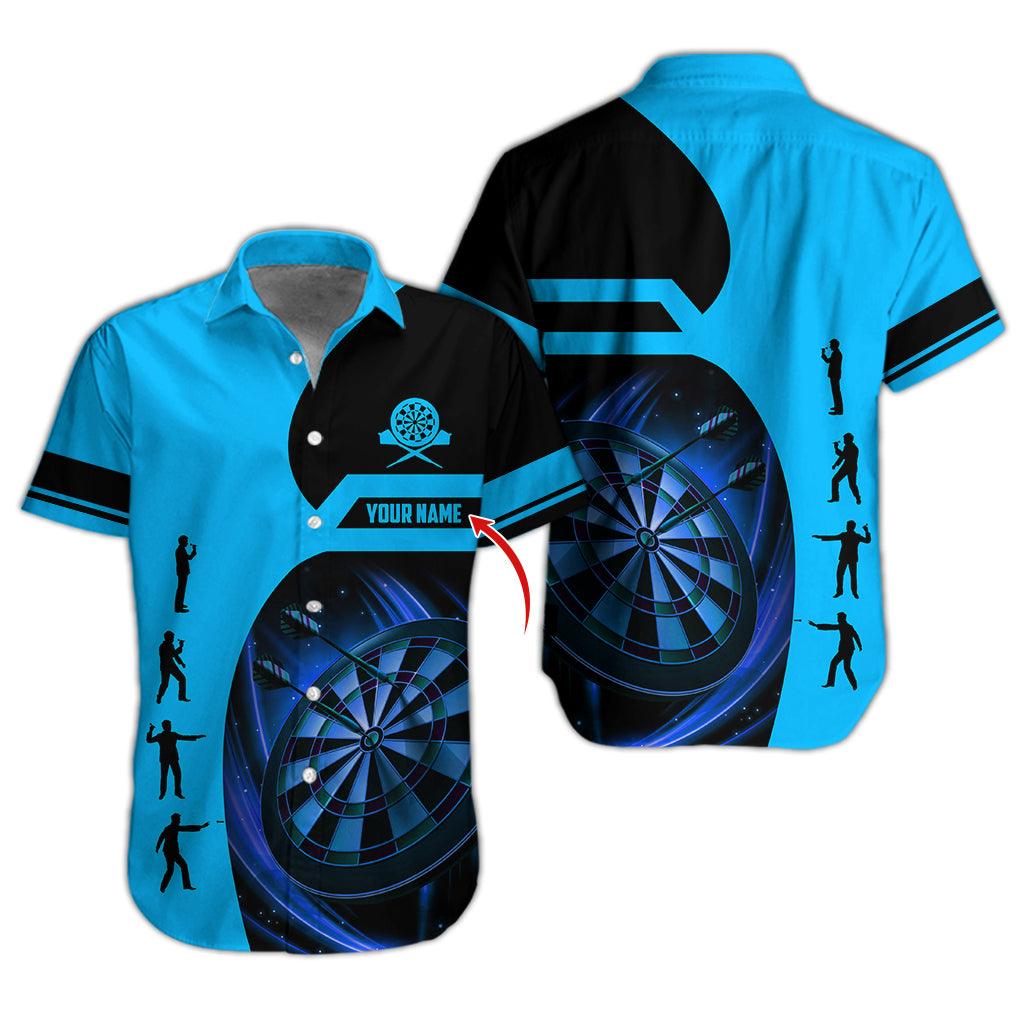 Darts Hawaiian Shirt Custom Name, Darts Player Uniforms Personalized Aloha Hawaiian Shirts - Gift For Darts Lovers, Friend, Family - Amzanimalsgift