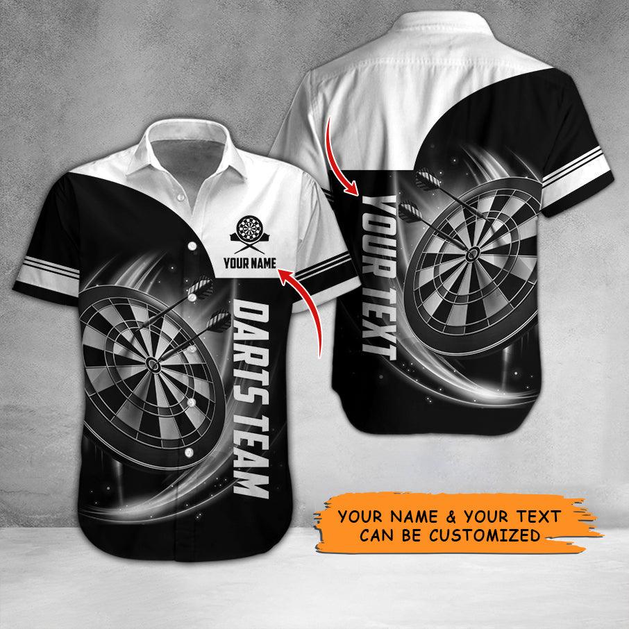 Darts Hawaiian Shirt Custom Name, Darts Team Is My Life Personalized Aloha Hawaiian Shirts For Summer - Gift For Darts Lovers, Friend, Family - Amzanimalsgift