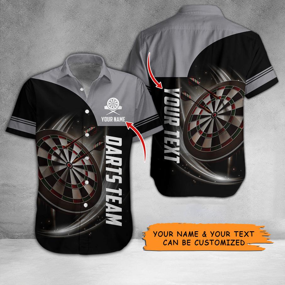 Darts Hawaiian Shirt Custom Name, Darts Team Is My Life Personalized Aloha Hawaiian Shirts For Summer - Gift For Darts Lovers, Friend, Family - Amzanimalsgift