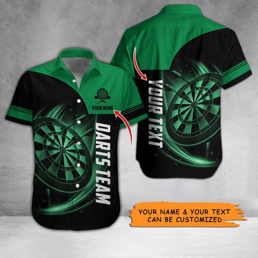 Darts Hawaiian Shirt Custom Name, Darts Team Is My Life Personalized Aloha Hawaiian Shirts For Summer - Gift For Darts Lovers, Friend, Family - Amzanimalsgift