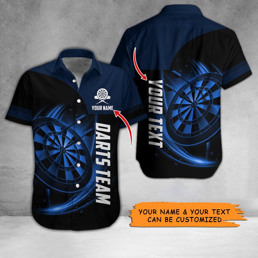 Darts Hawaiian Shirt Custom Name, Darts Team Is My Life Personalized Aloha Hawaiian Shirts For Summer - Gift For Darts Lovers, Friend, Family - Amzanimalsgift