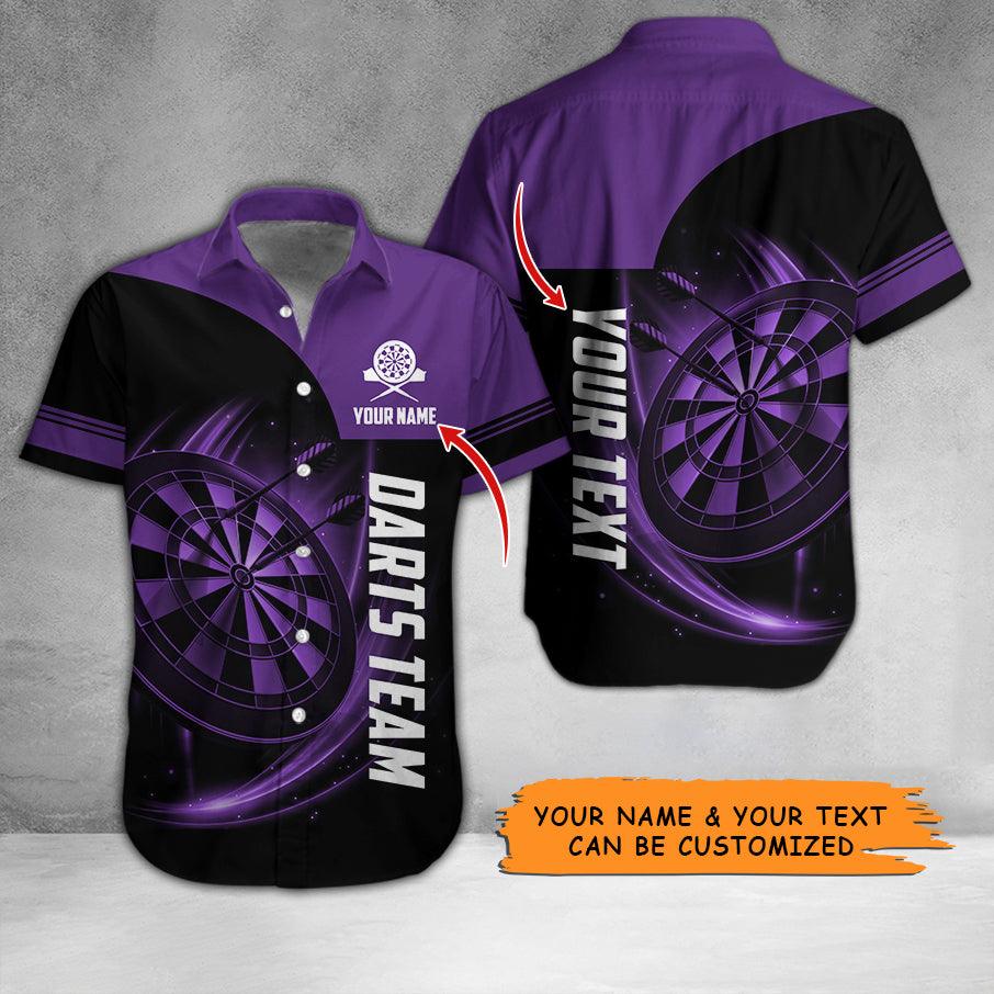 Darts Hawaiian Shirt Custom Name, Darts Team Is My Life Personalized Aloha Hawaiian Shirts For Summer - Gift For Darts Lovers, Friend, Family - Amzanimalsgift