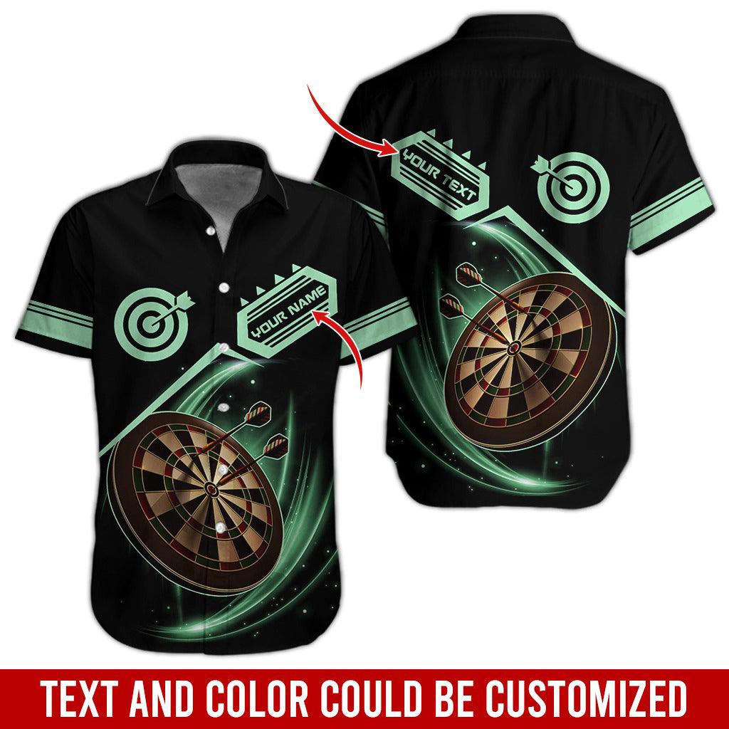 Darts Hawaiian Shirt Custom Name, Darts Team Personalized Aloha Hawaiian Shirts - Gift For Friend, Family - Amzanimalsgift